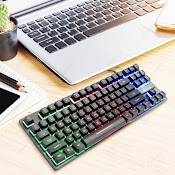 Bàn Phím Giả Cơ Chuyên Game Có Dây Ziyou Lang K16 Có Led 87 Phím Tenkeyless - Dc3721