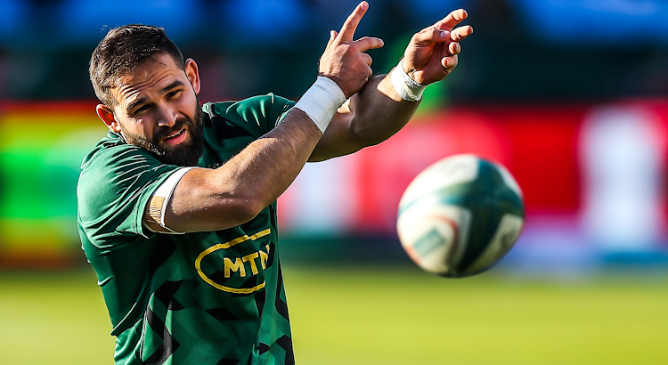 Cobus Reinach during a Springboks training session at their pre-World Cup base in Corsica.