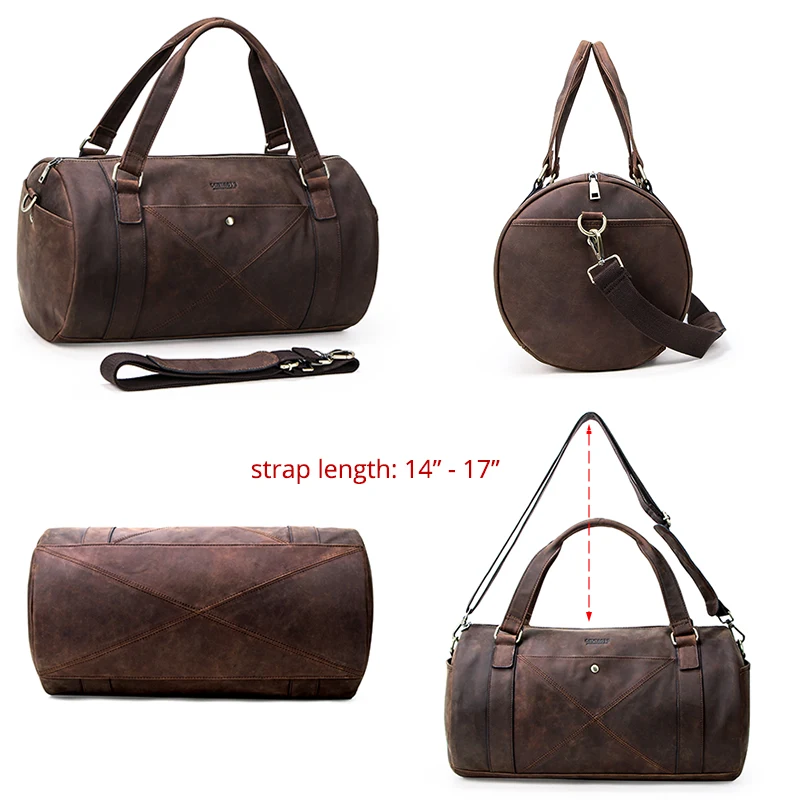Title 8, Leather Travel Bag