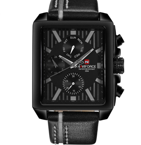 Montre homme NAVIFORCE 9111 étanche multifonction à six aiguilles. Montre à quartz pour homme, idéale pour un usage quotidien et une grande fiabilité.