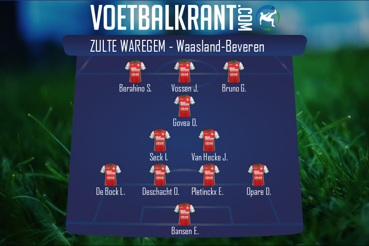 Opstelling Zulte Waregem | Zulte Waregem - SK Beveren (22/08/2020)