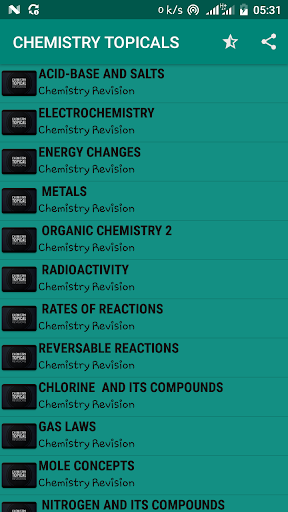 Chemistry Kcse Topical Revision Questions