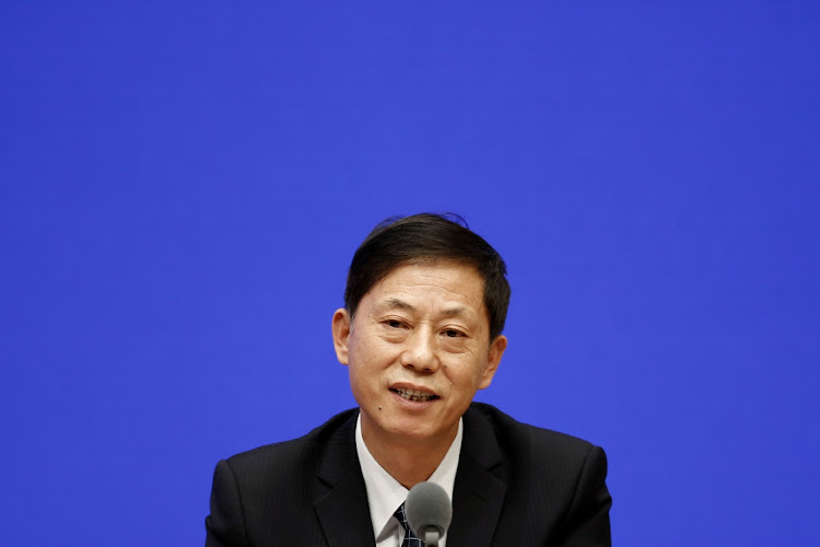 Yuan Zhiming, director of National Biosafety Laboratory (Wuhan) and professor of Wuhan Institute of Virology, attends a news conference on the origin-tracing of Covid-19 in Beijing, China, on July 22 2021.