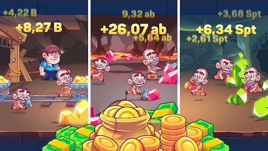 Idle Prison Tycoon Gold Miner Clicker Game 1 2 7 Mod Apk For