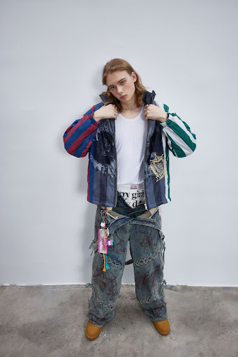Title 8, Retro Patchwork Embroidery Cotton Coat Jacket f...