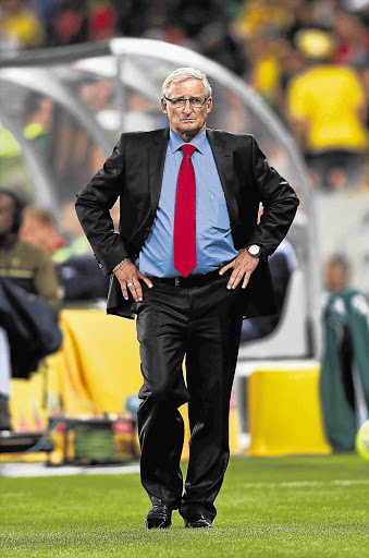 Coach Gordon Igesund during the international friendly between South Africa and Norway at Cape Town stadium on Tuesday night Picture: SHAUN ROY/GALLO IMAGES