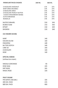 Giani's Ice Cream menu 1