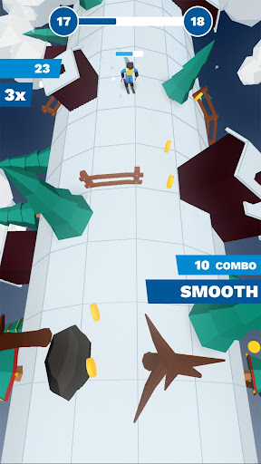 Chilly Slide: A Geometry Slalom Winter Games Saga  APK MOD screenshots 5