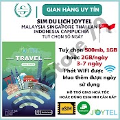 Sim Du Lịch 4G 5G Malaysia Singapore Indonesia Joytel Tốc Độ Cao Hỗ Trợ Giao Nhanh Và Esim