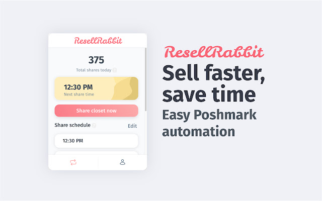 Poshmark | ResellRabbit chrome extension