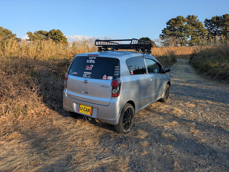 ミラのドライブ・YAKIMA・TOYO OPEN COUNTRY R/T・アゲ系に関するカスタム事例の投稿画像2枚目