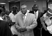 WELCOME: President Jacob Zuma accompanies KZN premier Zweli Mkhize to the 7th Congress of Traditional Leaders conference in Durban yesterday. Pic: SIYABONGA MOSUNKUTU. 15/11/2009.  © Sowetan.