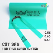 1 Bộ Dây Thun Super Hunter V3 0.55 0.6 0.65Mm Cột Sẵn Khổ Thun Kéo Tới Má Somi Full Dùng Cho Ná Cao Su - Data Slingshot