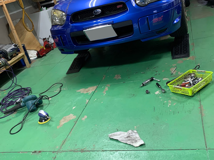 インプレッサ WRX STIのDIY・TAKUMIモーターオイル・リップスポイラー塗装・コロナが早く終息しますようにに関するカスタム事例の投稿画像1枚目
