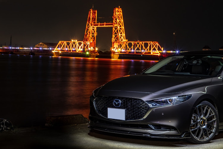 MAZDA3のエクストリームカメ活・筑後川昇開橋・昇開橋コラボ・ライティング撮影に関するカスタム事例の投稿画像1枚目