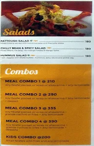 Falafel's menu 2