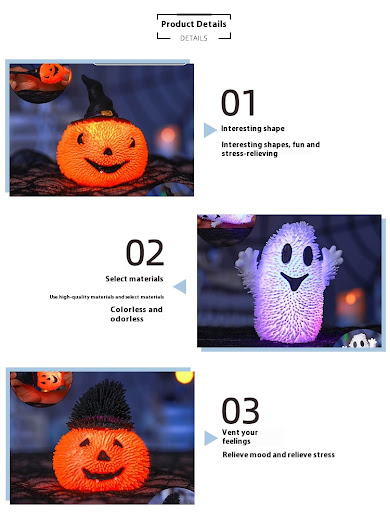 Title 5, Halloween TPR Pressure Reduction Toy Luminous B...