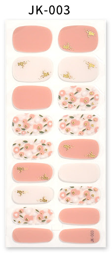 Title 8, Bronzing 3D Gel Nail Stickers for effortless st...