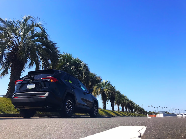 RAV4の雲ひとつない青空・サンマリンスタジアム宮崎・昼から休み・息子と写活に関するカスタム事例の投稿画像3枚目