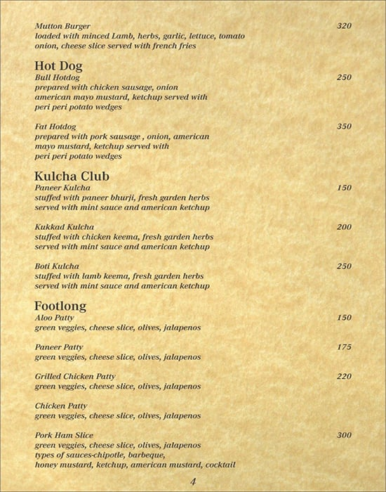 Cafe Cove menu 