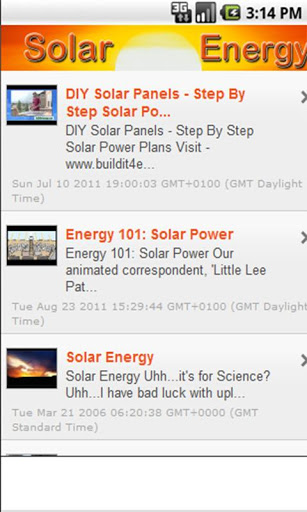 Screenshot Solar Energy