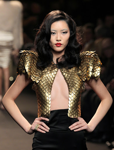 A look by Alexandre Vauthier presented during the Spring-Summer 2011 Haute Couture Collection Show