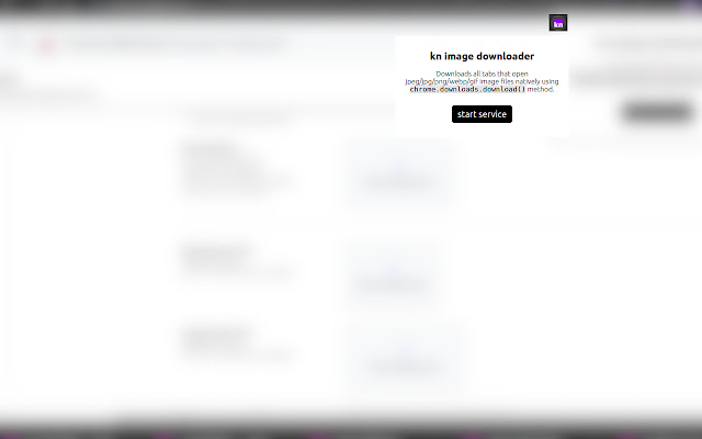 KN Image Downloader chrome extension