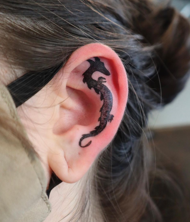 The ear tattoo