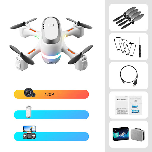 Title 3, Mini Aerial Photography Gradient LED Remote Con...