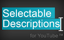 Selectable Descriptions for YouTube™ small promo image
