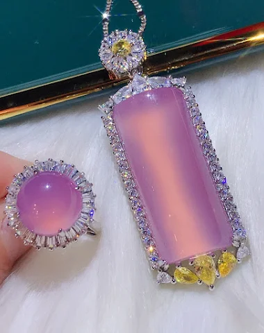 Luxueux produit violet incrusté, ha - 0