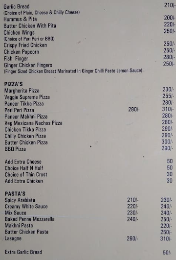 Qro Gourmeteriia menu 