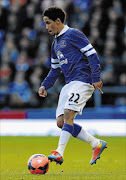 PRAISED: Steven Pienaar of Everton in action against Swansea City PHOTO: by Paul Thomas