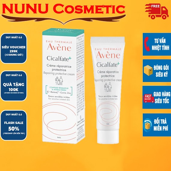 Kem Dưỡng Avene Cicalfate Repair Cream Phục Hồi Da Dưỡng Ẩm Và Giảm Sẹo Thâm 100Ml