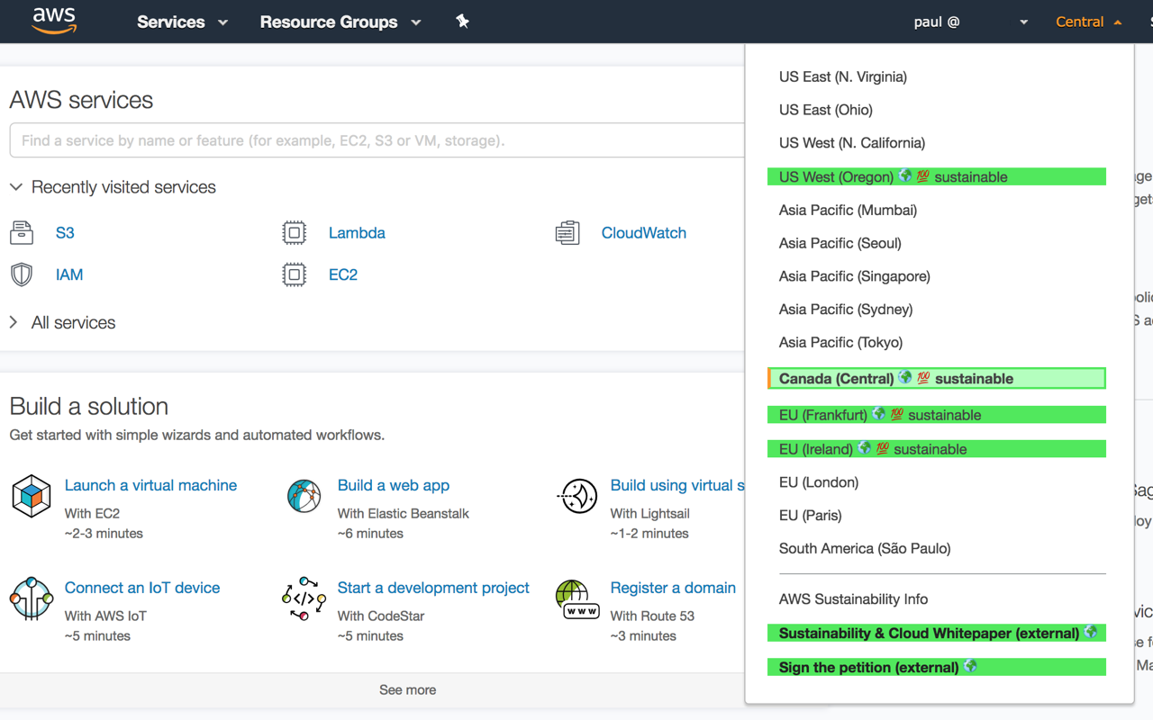 Cloud Sustainability Console Preview image 0