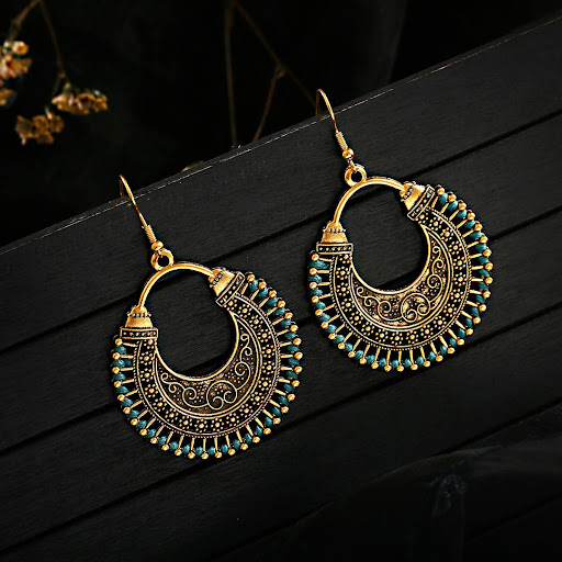 Title 18, Bohemian Ethnic Style Earrings, Retro Court Wea...