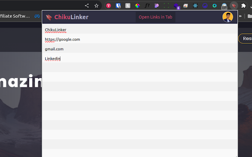 Chiku Linker - Open Links in Tab