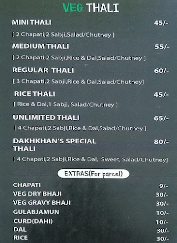 Dakhkhan The Healthy Kitchen menu 