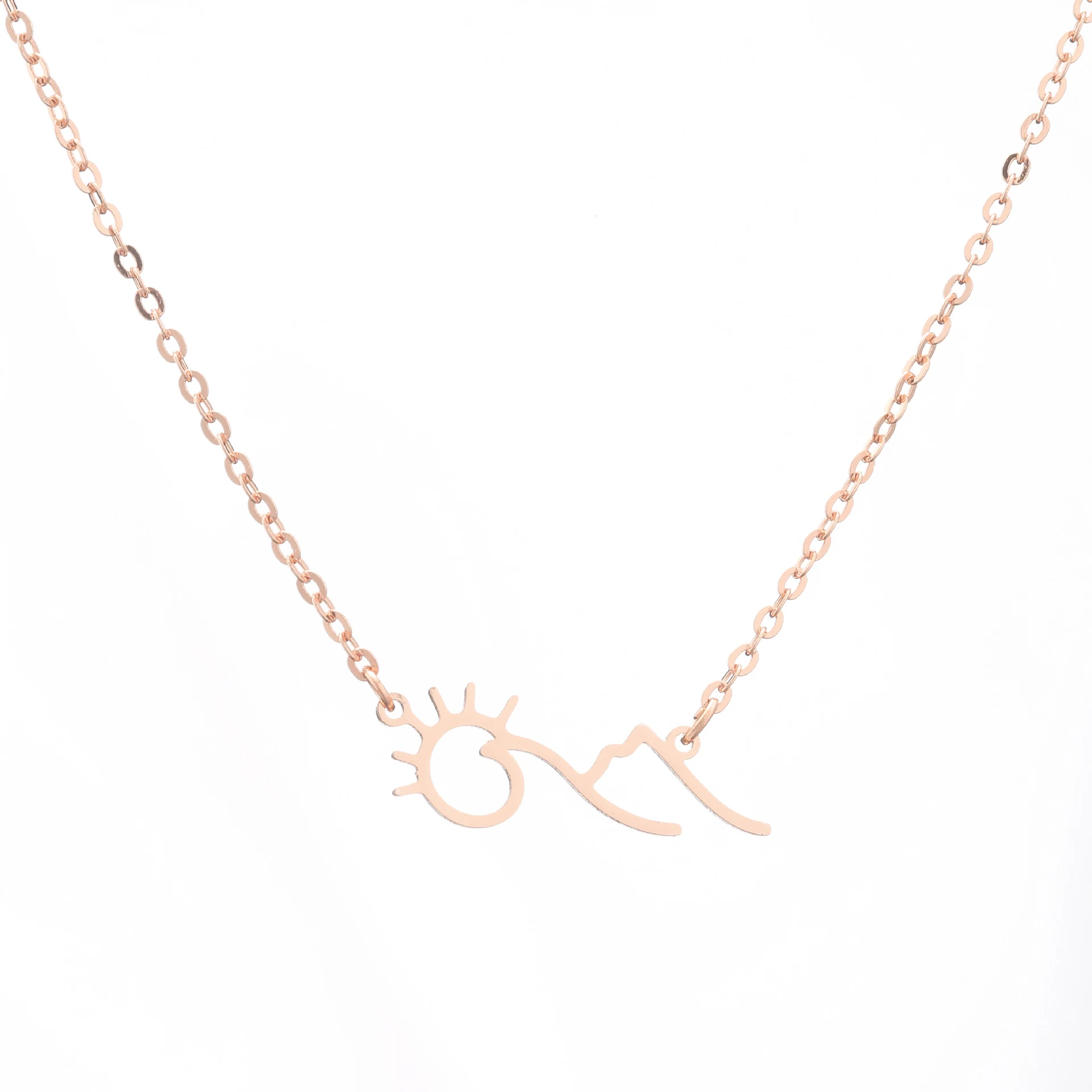 Title 5, Sunrise Mountain hanger ketting voor dames. Een...