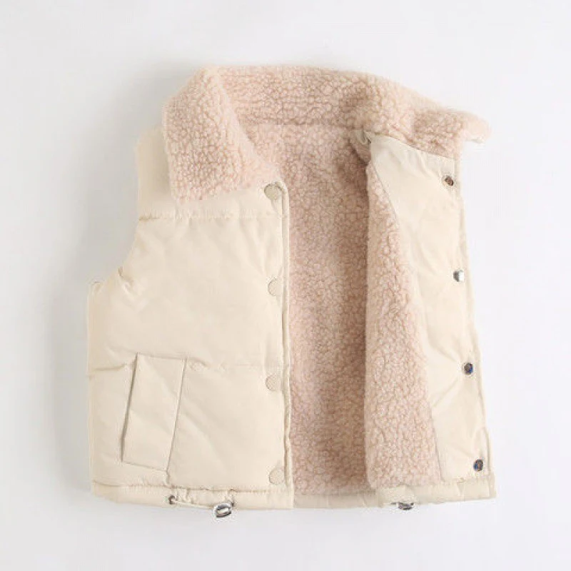 Title 11, Gilet rembourré en peau dagneau pour enfants, ...
