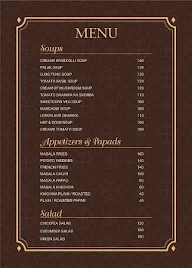 Zaika Uttar Da menu 8