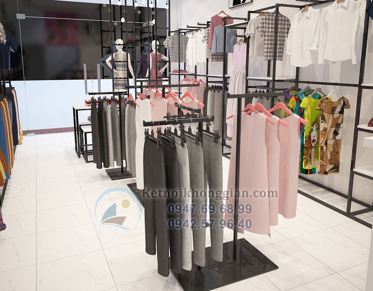 thiết kế shop thời trang công sở đẳng cấp, đẹp mắt