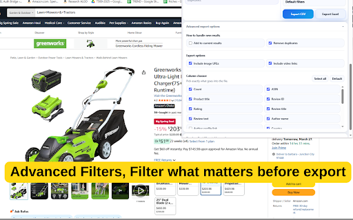 Amazon Reviews Extractor & CSV Exporter screenshot 3