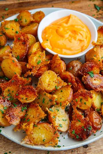 Crispy Parmesan Roast Potatoes Recipe