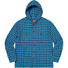 mini plaid hooded shirt ss22