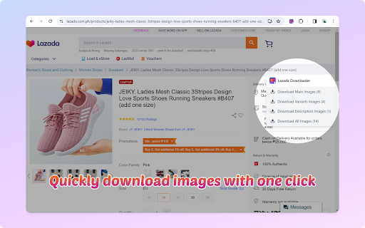 Lazada Downloader - Save Lazada images with one click