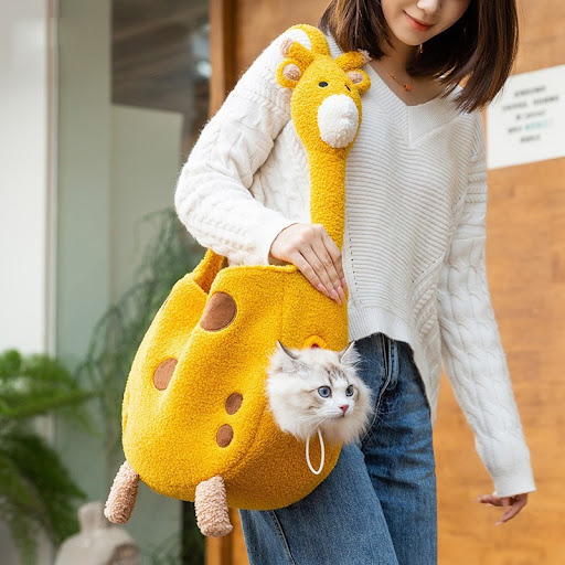 Title 5, Animal-shaped Pet Diaper Bag Off-shoulder Bag f...