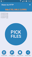 Share via HTTP - File Transfer Screenshot