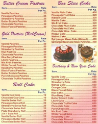 Bangalore Iyangar Bakery & Cake Corner menu 1