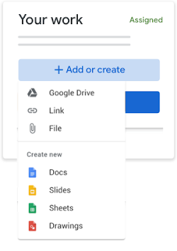 Add or create your work files